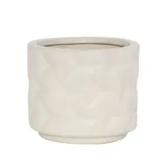Just Home Collection - Vaso Mikonos Branco 11x18cm