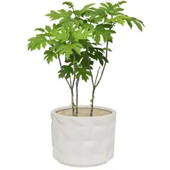 Just Home Collection - Vaso Mikonos Branco 18x22cm