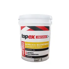 Qualycril - Tinta Acrilica Econômica Topex Pro 1000 Cromio Fosco 20L