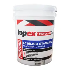 Qualycril - Tinta Acrilica Standard Topex Pro 2000 Cromio Fosco 20L