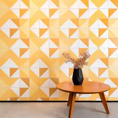 Eliane - Revestimento Bauhaus Mix Amarelo Acetinado 14,5x14,5cm