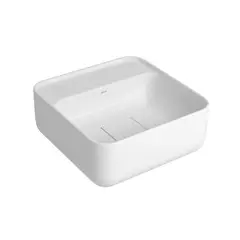 Deca - Cuba Quadrada Apoio com Mesa 30Cm-Branco
