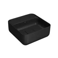 Deca - Cuba Quadrada Apoio com Mesa 30Cm-Ébano Fosco