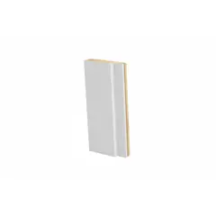 undefined - Jogo de Batente Regulável Poliéster  Branco Acabada 214x100x7,5 Vert