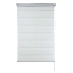 Evolux - Zebra Persiana Rolo Dupla 120x160cm Branco