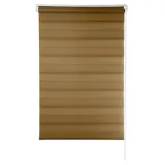 Evolux - Persiana Rolo Zebra 120x160cm CRM Marrom