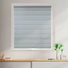 Evolux - Persiana Rolo Zebra 120x160cm Cinza