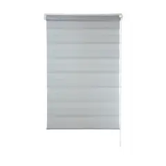 Evolux - Persiana Rolo Zebra 130x160cm Cinza