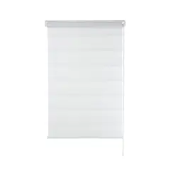 Evolux - Persiana Rolo Zebra 130x160cm Branco