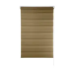 Evolux - Persiana Rolo Zebra 130x160cm CRM Marrom