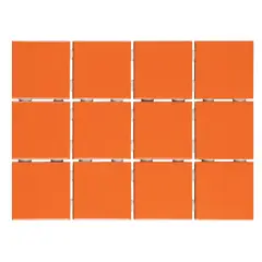 Strufaldi - Revestimento 1410.T Laranja 10X10 - Telado