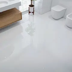 undefined - Piso Branco Polido Retificado 66x66cm