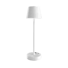 Just Home Collection - Luminária de Mesa Tons com Carregador de Indução Branco