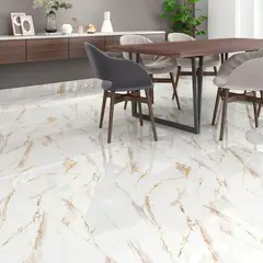 Holztek - Piso Cerâmico Acetinado Hd 90083 Bold 58x58cm Caixa 2,32m² Branco