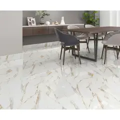 Holztek - Piso Cerâmico Acetinado Hd 90083 Bold 58x58cm Caixa 2,32m² Branco