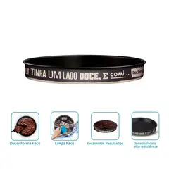 Rochedo - Forma Redonda Antiaderente Decorada 30M Viva Sabores