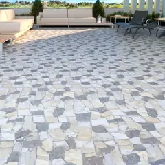 Holztek - Piso Cerâmico Rústico Hd 57084 Bold 58x58cm Caixa 2,32m² Cinza