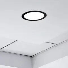 Taschibra - Painel Led 18W Lux Redondo Embutir Preto 6500K