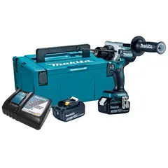 Makita - Parafusadeira Furadeira Impacto 18V Lxt Motor Bl Com 2 Baterias 3,0Ah e Maleta Pac