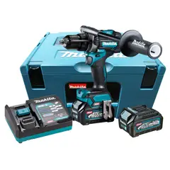 Makita - Parafusadeira Furadeira Impacto 40V xgt Motor Bl com 2 Baterias 2,0Ah Maleta Mak Pac