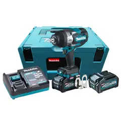 Makita - Chave Impacto Linha 40V xgt Motor Bl 1800Nm com 2 Baterias de 2,5Ah Maleta Mak Pac