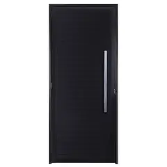 Esquadrisul - Porta Lambri Puxador Alumínio Preto Direita 210x80x6cm Fortsul