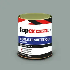 Qualycril - Topex Esmalte Sintético Brilhante Premium Cinza Medio