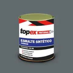 Qualycril - Topex Esmalte Sintético Brilhante Premium Cinza Escuro