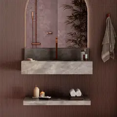 Cozimax - Bancada Porcelanato Bergamo 80 Cinza