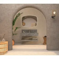 Cozimax - Prateleira Porcelanato Bergamo Cinza