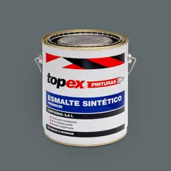 Qualycril - Topex Esmalte Sintético Brilhante Premium Cinza Escuro