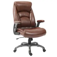 Just Home Collection - Cadeira Executiva Café Toscana 64 Cm