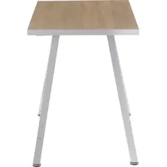 Just Home Collection - Mesa de Escritório Pepe Branco e Carvalho 100X58X75cm