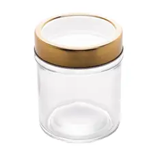 Coliseu Presente Ltda - Pote De Vidro Com Tampa Em Acrílico 10x8,5x8,5cm