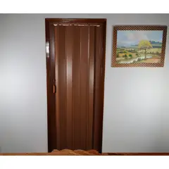 Holztek - Porta Sanfonada Pvc Mogno 210X0,60Cm