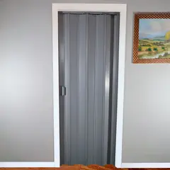 Holztek - Porta Sanfonada Pvc Cinza 210X0,72Cm