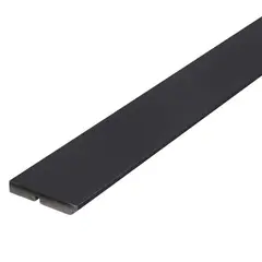 Moldurama - Rodapé Em Mdf Ultra Preto Liso 5 Cm X Barras de 2,40 Metros