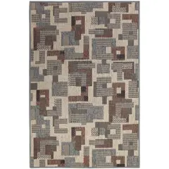 São Carlos - Tapete Tecido Flat Colors Quadriculado 02/54 2,00X2,90