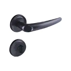 Aliança Metalúrgica - Fechadura Joy Banheiro 2800/63 Preto Fosco 83632