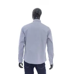 Valença Textil - Camisa Social Manga Longa Profissional Azul Gg