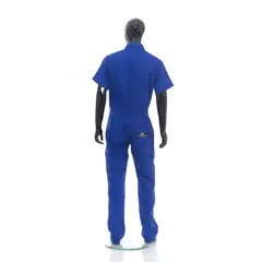 PF2 Confecções - Macacão Manga Curta Profissional Azul M
