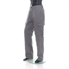 Valença Textil - Calça Com Perna Removivel Profissional Cinza P