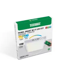 Taschibra - Smart Painel Wi-Fi 18W Quadrado Sobrepor Cct
