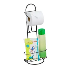 Passerini - Suporte Para Papel Higienico Com Prato Black