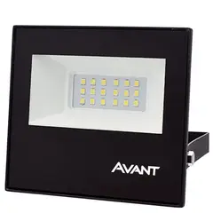 Avant - Refletor Preto Led Slim 20W 6500K