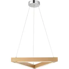 Avant - Pendente Led Kavas Triangulo Madeira 3000K 18W
