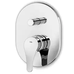 Celite - Torneira Monocomando de Banheira e Chuveiro de embutir na Parede Ecoline Cromado