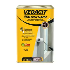 Vedacit - Pintura Impermeavel Vedapren Parede Branco Lata 20Kg