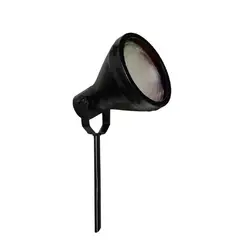 Ideal Iluminação - Espeto Aluminio com Tampa e Vidro Temperado 01 E-27 Lâmpada Par 30 e 38 E-1038 Preto