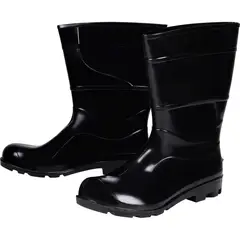 Kala - Bota PVC Preto Número 37 Cano Médio Sem Forro 10x25x27cm